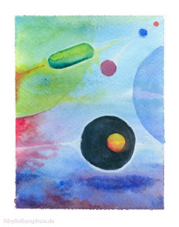 Aquarell | Bubbles in Space | 2019